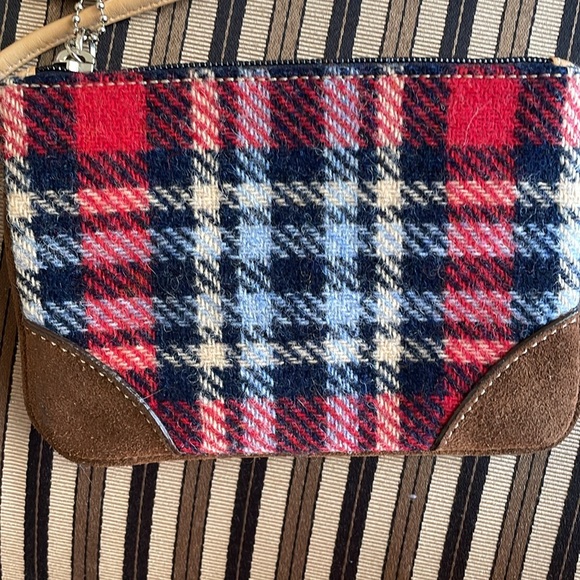 Vintage Coach Hamptons Tartan Wool Plaid & Suede carryall 9521 W/ COIN PURSE - Picture 15 of 15